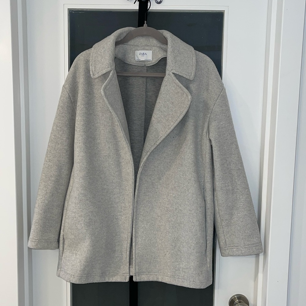 Zara basic  cardigan coat size S